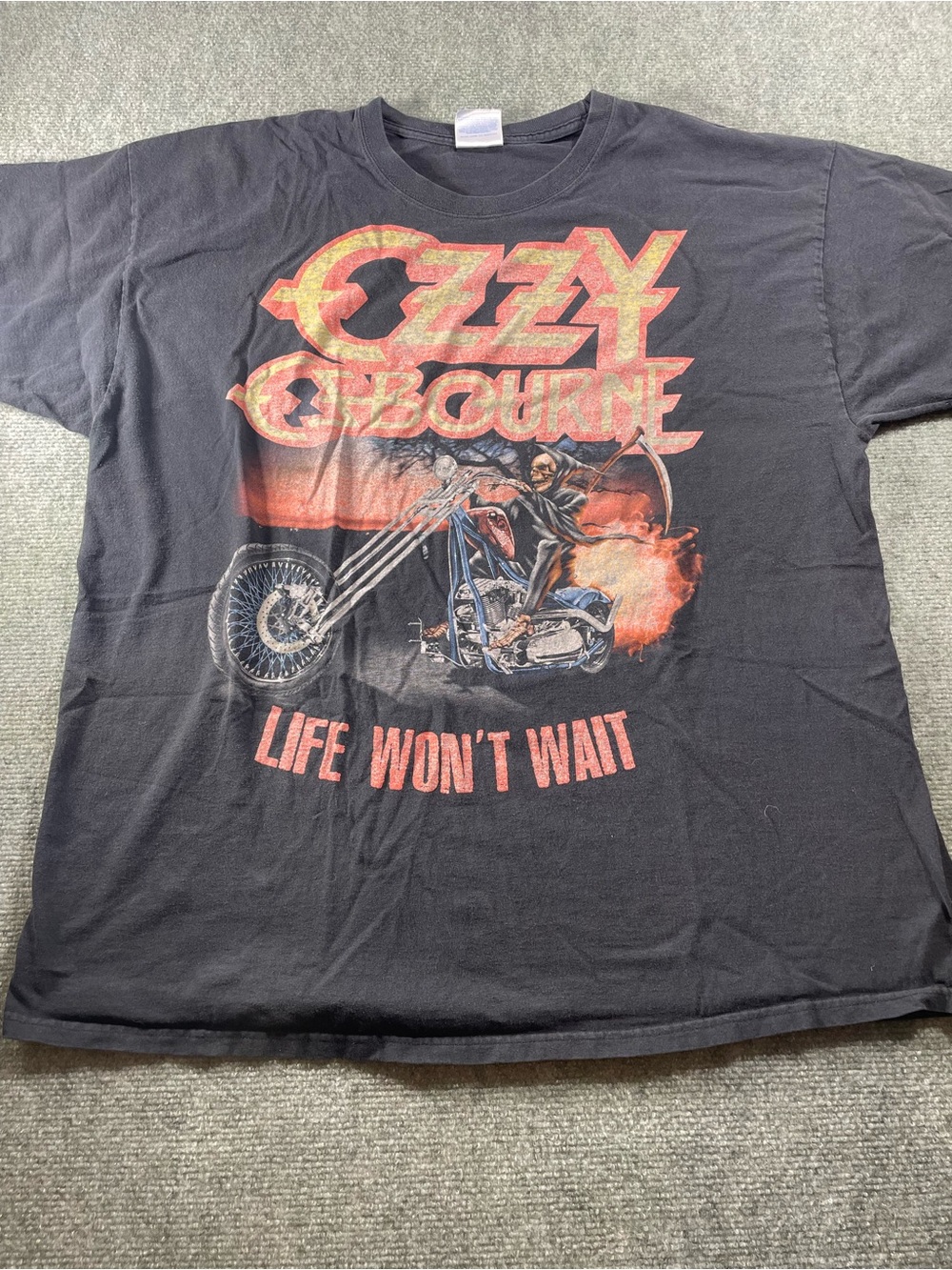 Black Graphic Ozzy Osbourne Life Won’t Wait Tour Tee